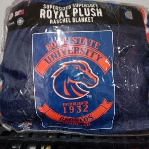Boise State Broncos NCAA Royal Plush Throw Blanket 60" x 80"